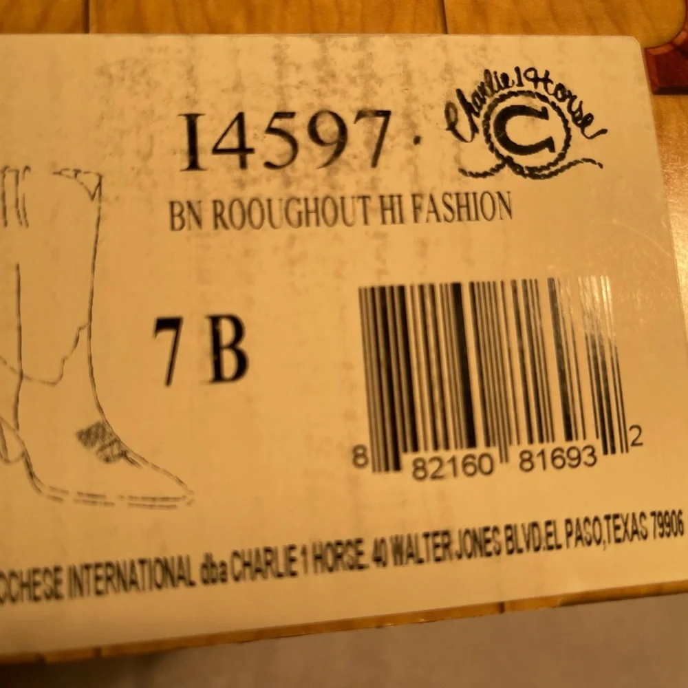 NEW! Charlie 1 Horse Lucchese Heeled Boot 7B - Picture 12 of 13